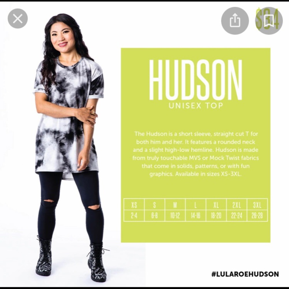 Black & White Striped Short-sleeved unisex tee | LuLaRoe Hudson - Picture 9 of 9